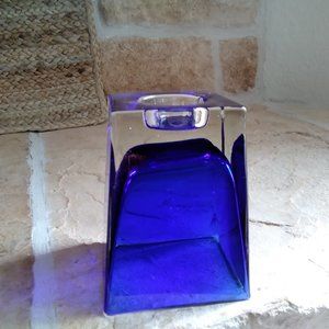 Unique glass tea light candle holder